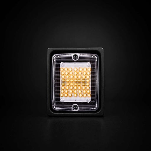 [5800115] IZELED Flitslamp Oranje met Heldere Lens