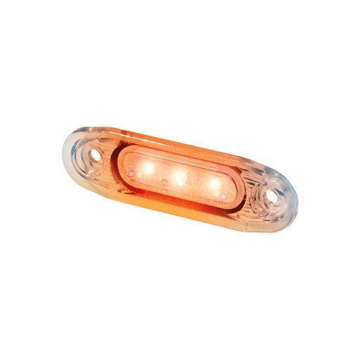 [5810021] SLD marker light 3-LED Amber Clear Lens 12-24V