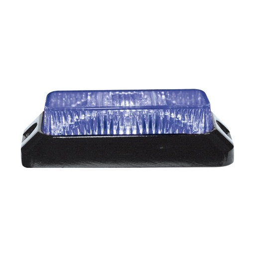 [5850155HP-B] 3-LED "HP FLASH" Strobe/Warning Light Blue 12-24V