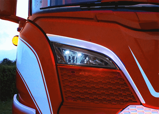 [463240916] DUO LED Positielicht + Flitser voor Grill Verstraler van Scania R/S NextGen 2023+