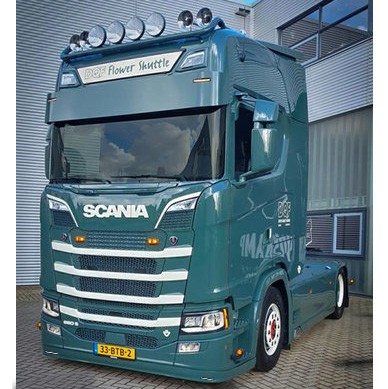 [2SCNGOSXS2NT9] Bumperspoiler Scania NextGen | Type 9 | Hoge Bumper | 2 Lampgaten