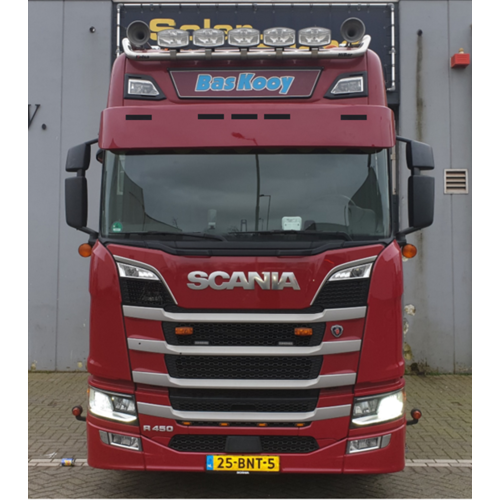 [7SCNG4AFBN5] Zonneklep Scania Next Generation - Platte Bodem - 5 Lampgaten