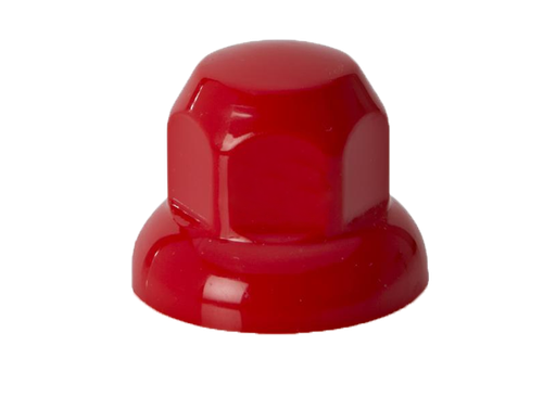 [31101313R] 20-Pack Kunststof Wielmoerdoppen Rood | Ø33mm