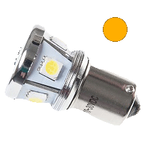 [4635015-A] BA15s Lights with 8 SMD LEDs Amber | Set of 2 Pieces