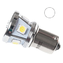 [4635015-W] BA15s Lampen met 8 SMD LEDs Wit | Set van 2 stuks