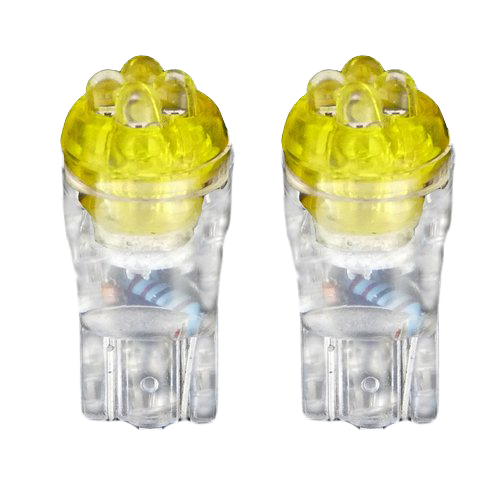 [46350381] SET (2) WEDGE LED LAMPEN VOOR STADSLICHT (oranje)