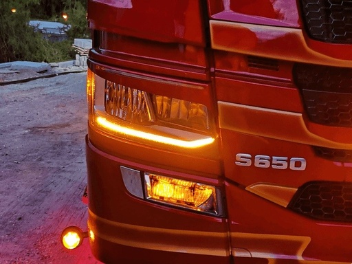 [463240911] DUO LED position light + strobe for fog lamp Scania R/S NextGen up to 2023