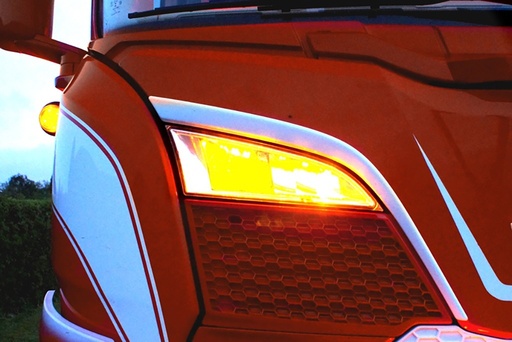 [463240912] DUO LED position light + strobe for grill Driving Light Scania R/S NextGen up to 2023