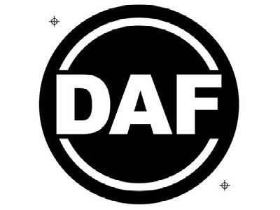 [31001722] Rond Wieldoplogo "DAF" | Ø 70mm