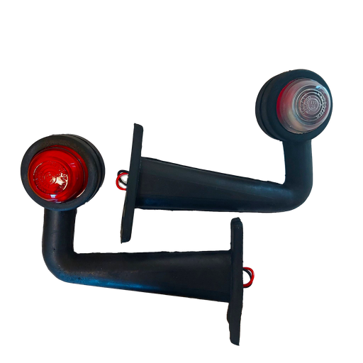 [463.4] Set Side Marker Lights Angled 195mm - Red/White