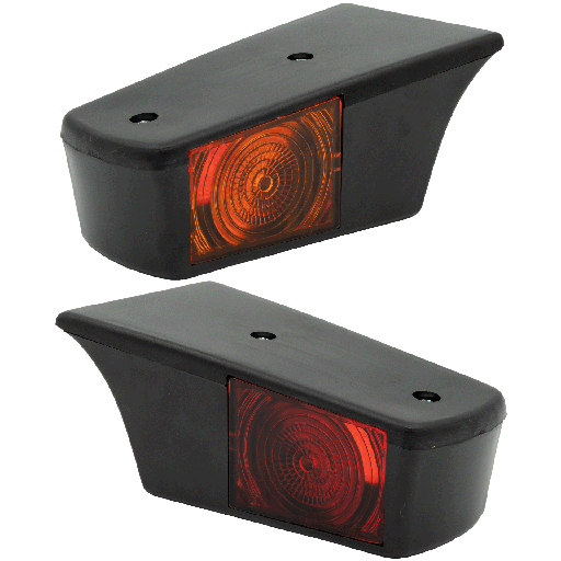 [46350256] Old School Roof Marker Light | Red/Amber