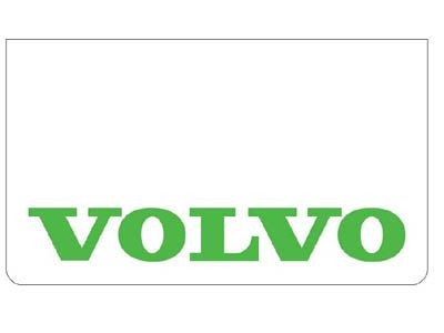 [46500509] Spatlap voor Volvo | Wit met Groene Opdruk | 60x35cm