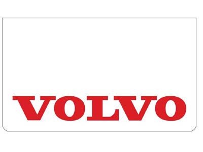 [46500511] Spatlap voor Volvo | Wit met Rode Opdruk | 60x35cm