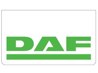 [46500514] Spatlap voor DAF | Wit met Groene Opdruk | 60X35cm