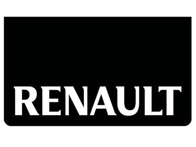 [46500533] Spatlap voor Renault | Zwart met Witte Opdruk | 60x35cm