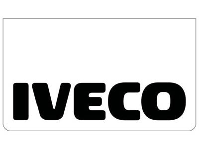 [46500542] Spatlap voor Iveco | Wit met Zwarte Opdruk | 60X35cm