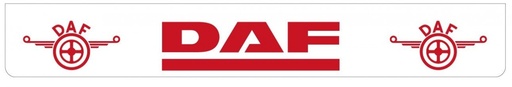 [46500916] Spatlap Achterbumper voor DAF | Wit met Rode opdruk | 238x35cm