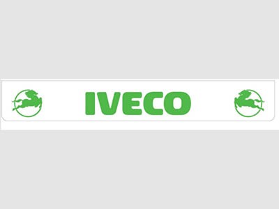 [46500939] Mudflap Rear Bumper for Iveco | White with Green Print | 238x35cm