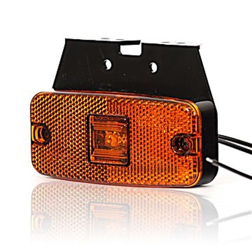 [5800185] Zijmarkeringlicht met montagevoet rood 12-24V LED