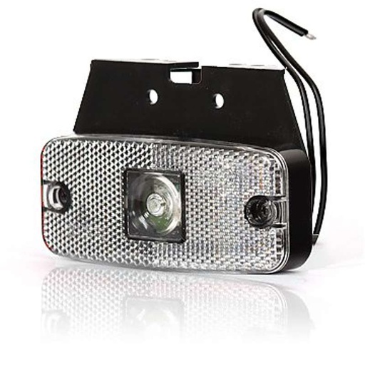 [5800187] Zijmarkeringlicht met montagevoet rood 12-24V LED
