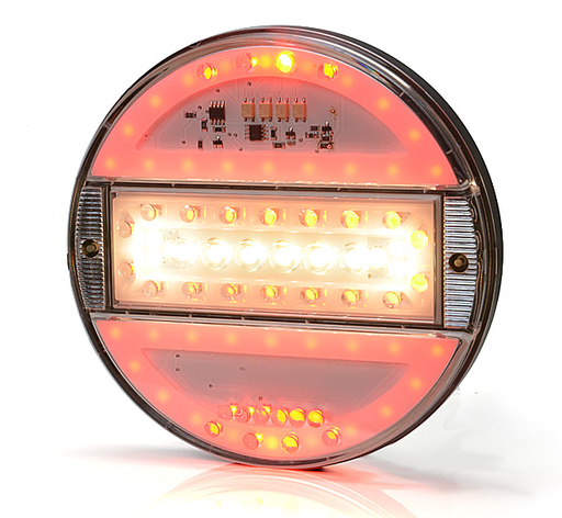 [5800741] 5-Chamber LED Taillight 12-24V Clear Lens