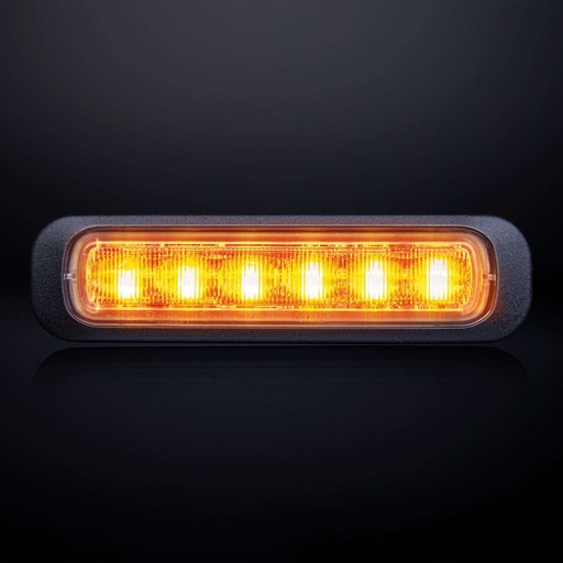 [5850404] Dark Knight LED-flitser 6-LED Oranje - Donkere Lens
