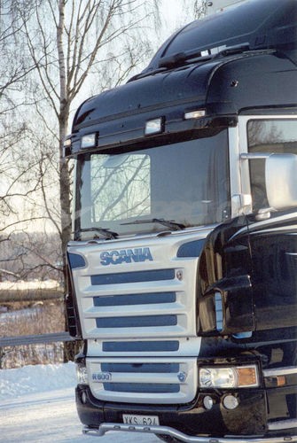 [75048872] Acrylic Screen for Sunvisor Scania 4 / R-Series Highline with Lampholes for 2 Position Lights & 2 Headlights